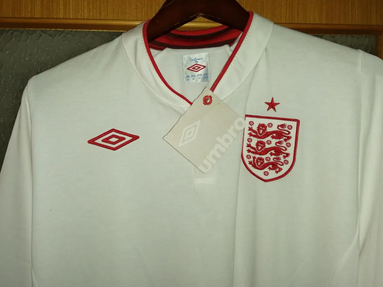 Billede 1 - FODBOLDTRØJE, NY,ENGLAND HOME 2012, UMBRO, 3XL