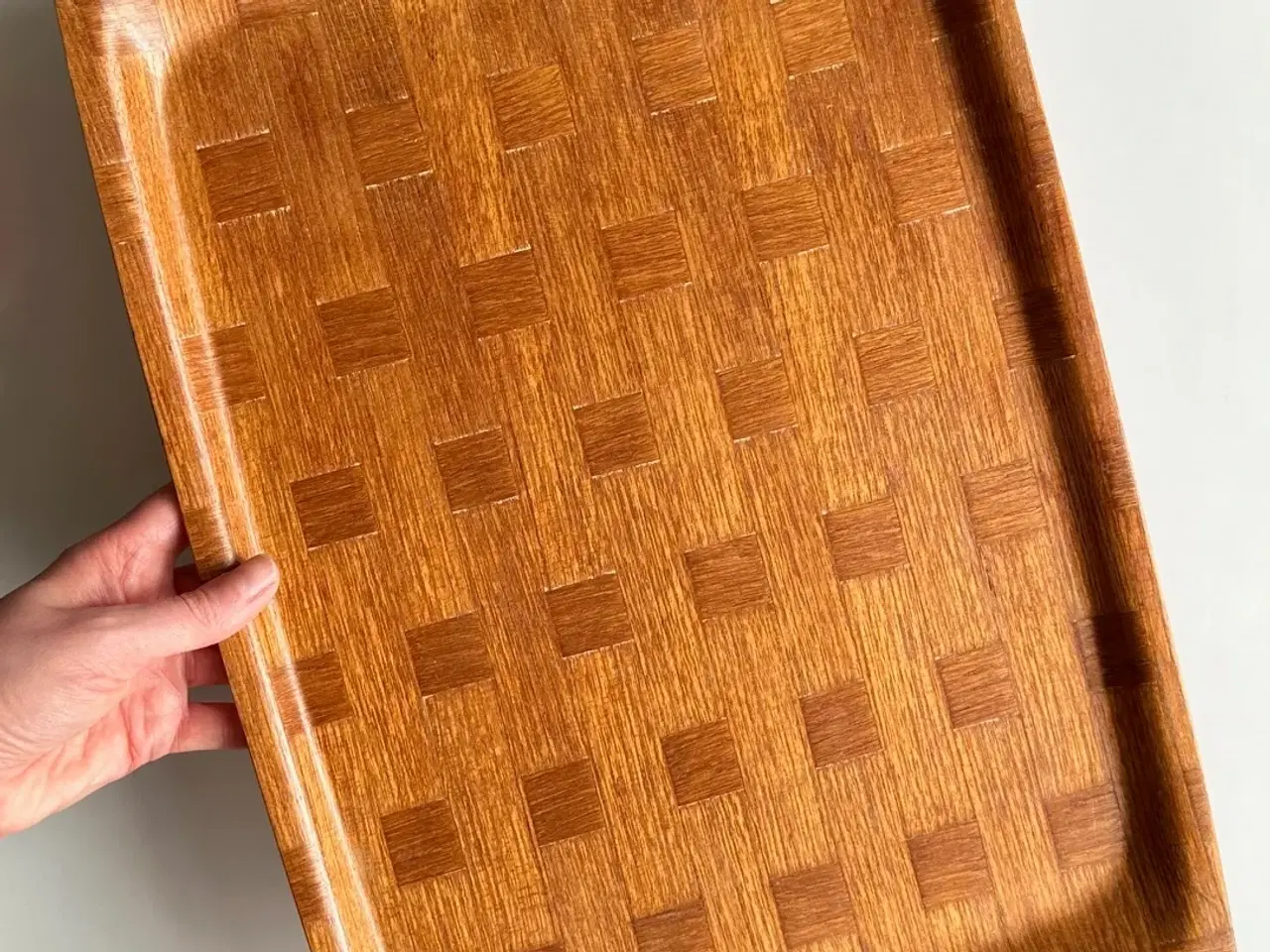 Billede 4 - Retro serveringsbakke, træ
