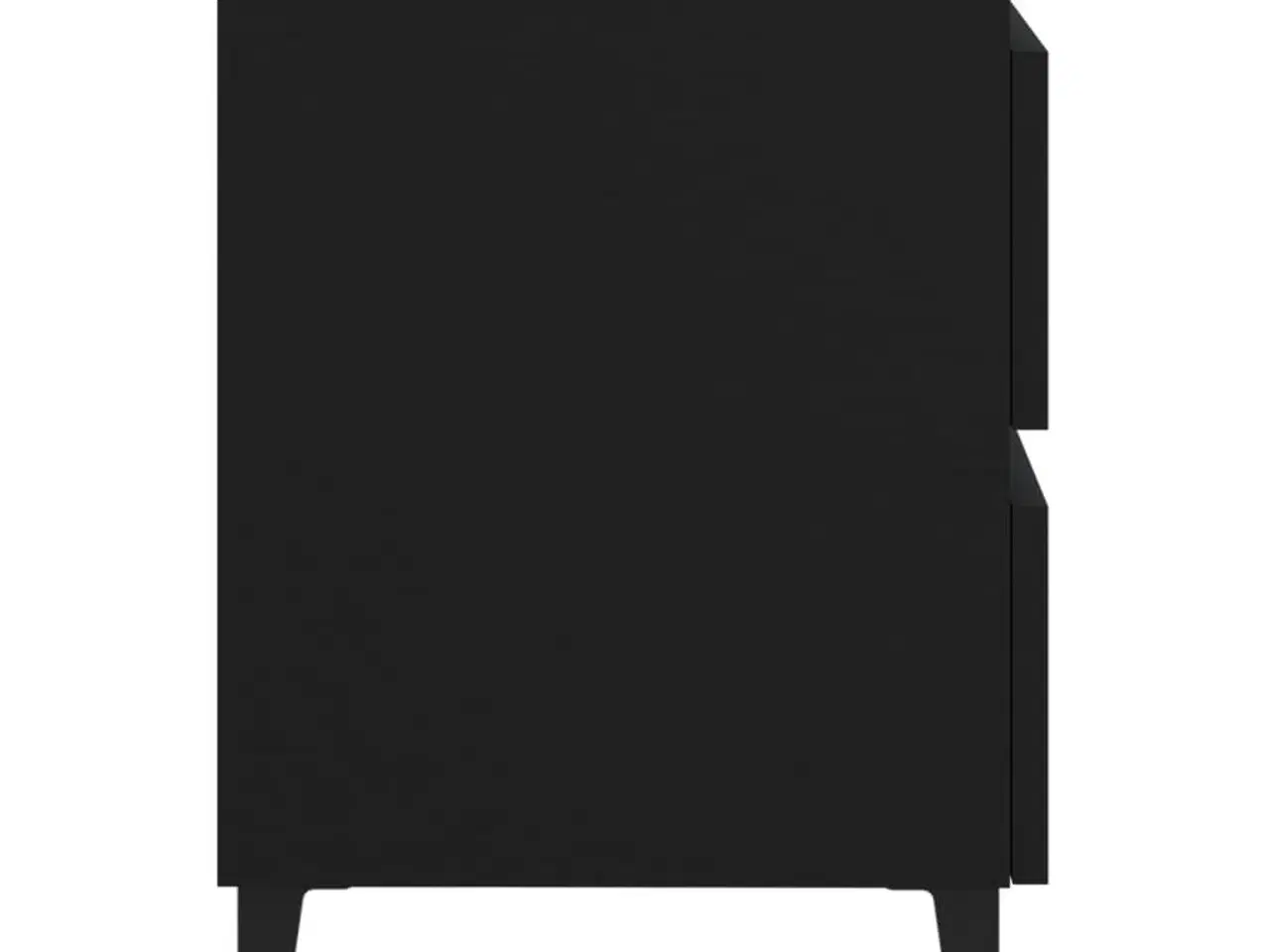 Billede 6 - Sengeskab 2 stk. 40x35x50 cm konstrueret træ sort