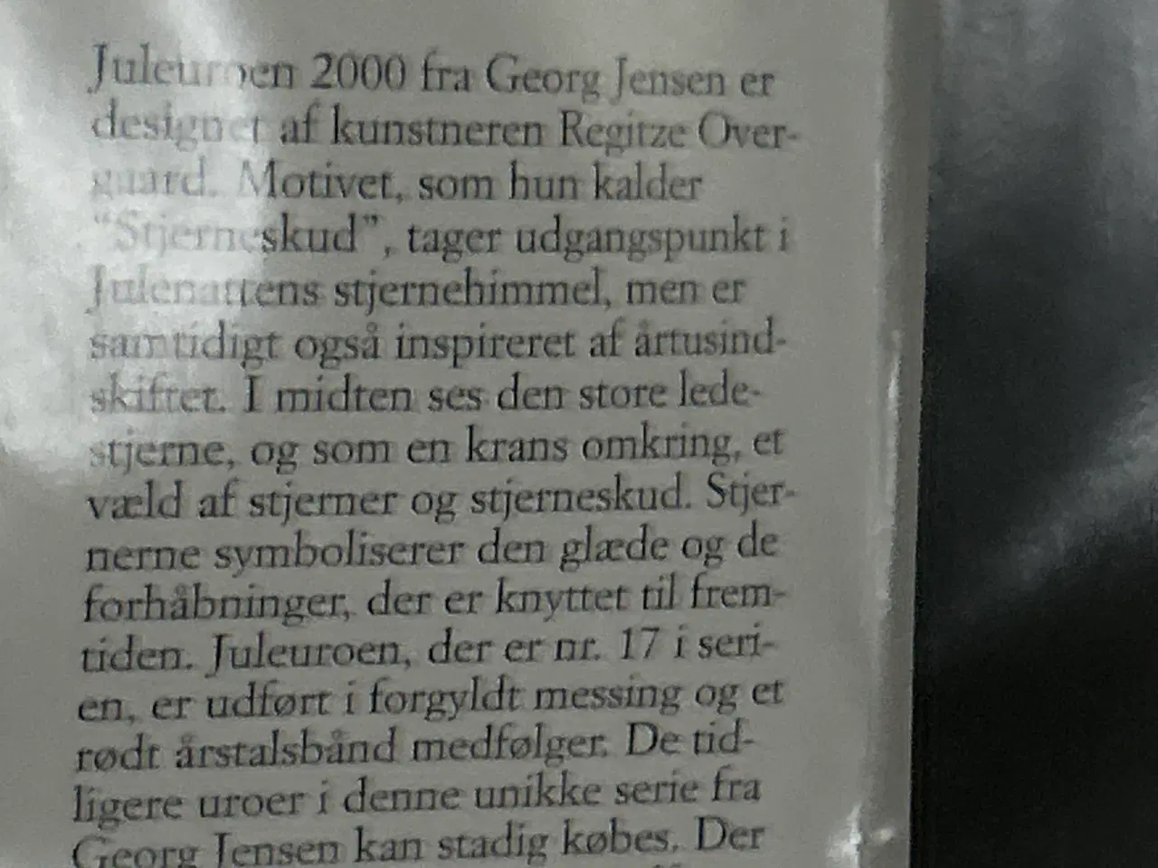 Billede 5 - George Jensen uro i fin stand 2000 stjerneskud