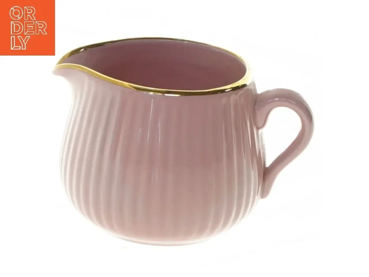 Billede 1 - Porcelænskande med guldkant fra Søholm (str. 9x7 cm)