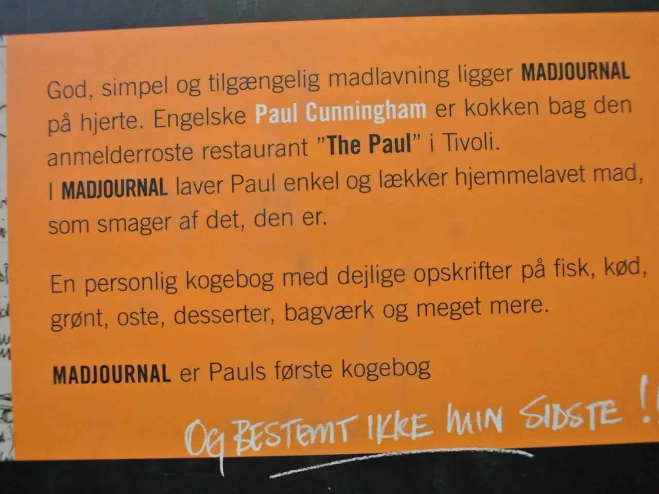 Billede 3 - madjournal af paul cunningham
