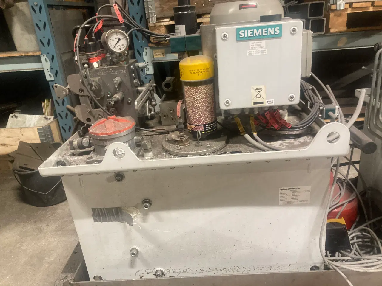 Billede 4 - Hydraulikstation med 4kw motor og styring 