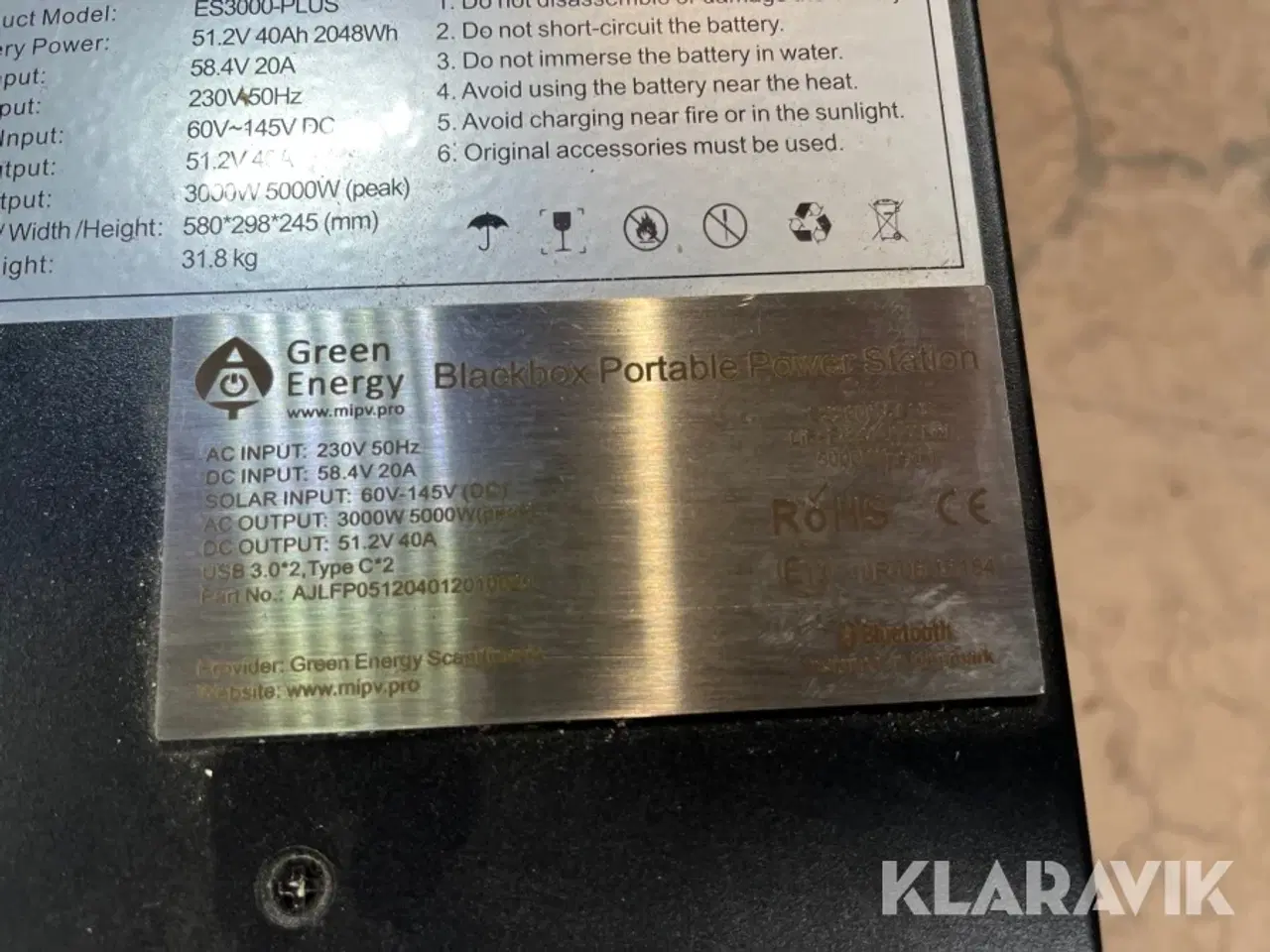 Billede 4 - Backup batteri Green Energy Black box power station