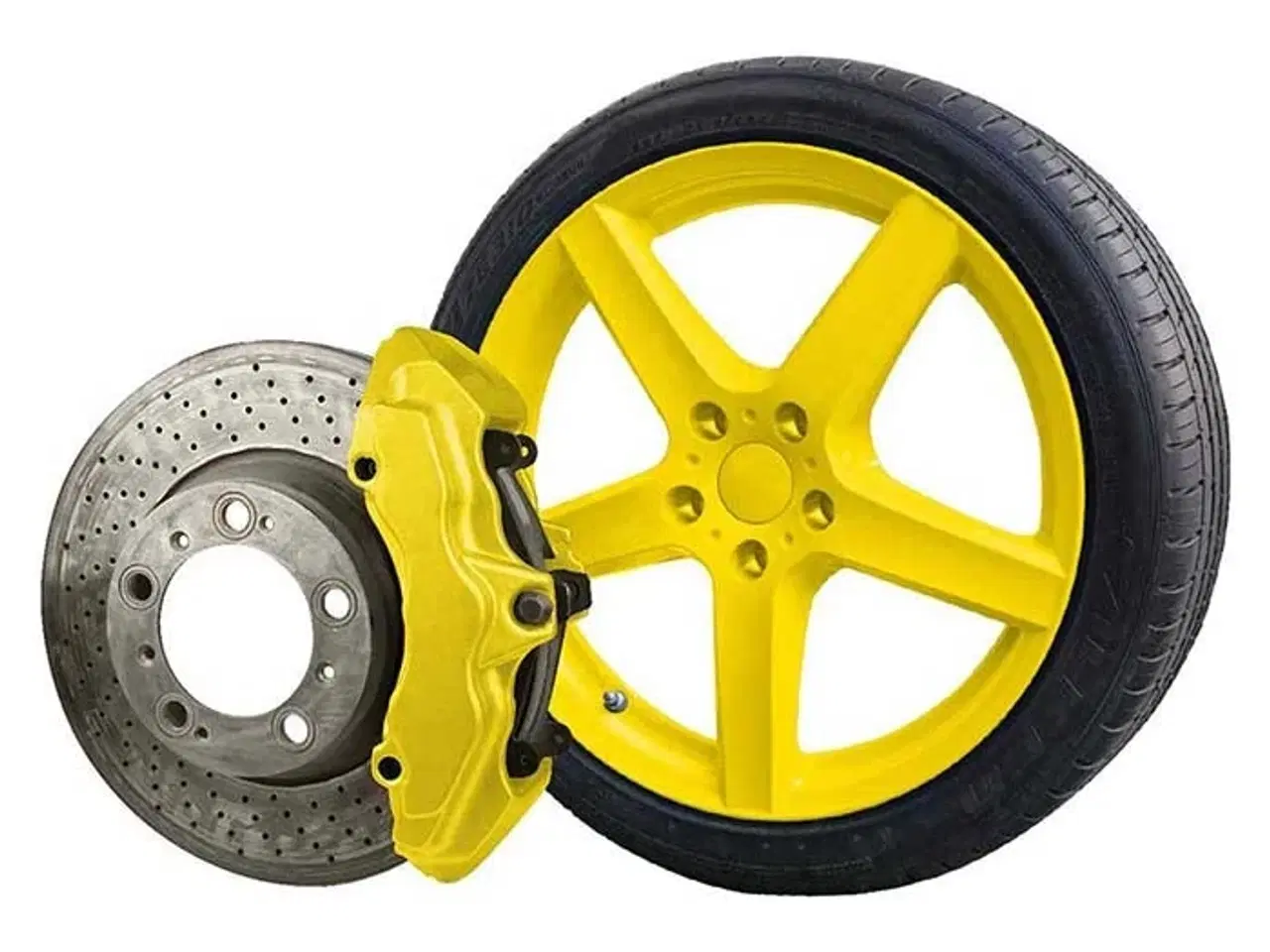 Billede 1 - Foliatec 2 komponent Universallak skinnende gul 400ml