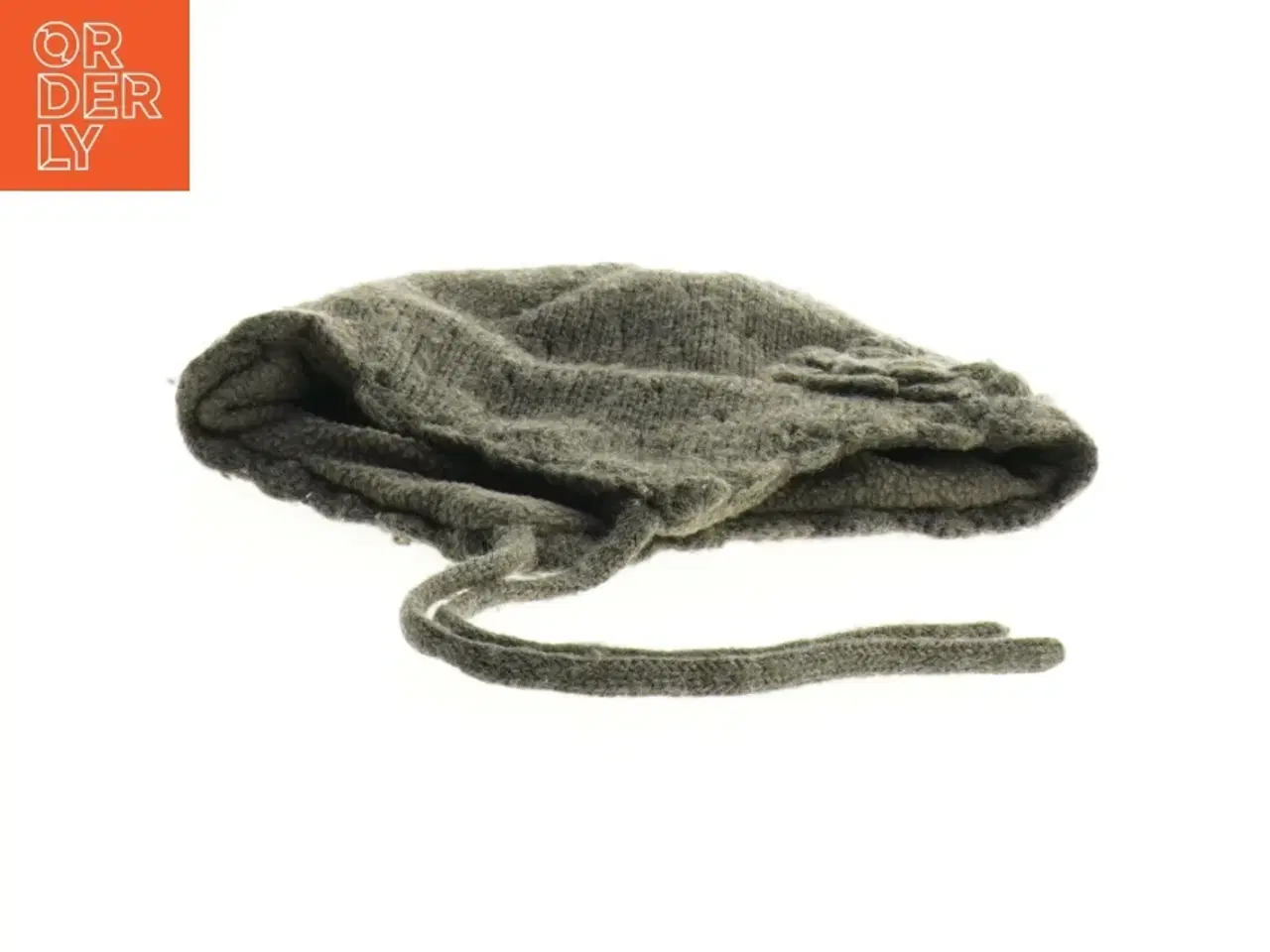 Billede 3 - H&M grå vinterhue med rosedekoration fra H&M (str. 74 til 80)