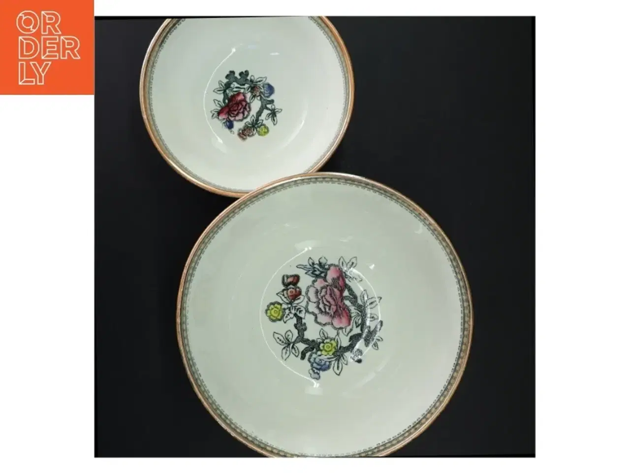 Billede 5 - Porcelænskåle med blomstermotiv
