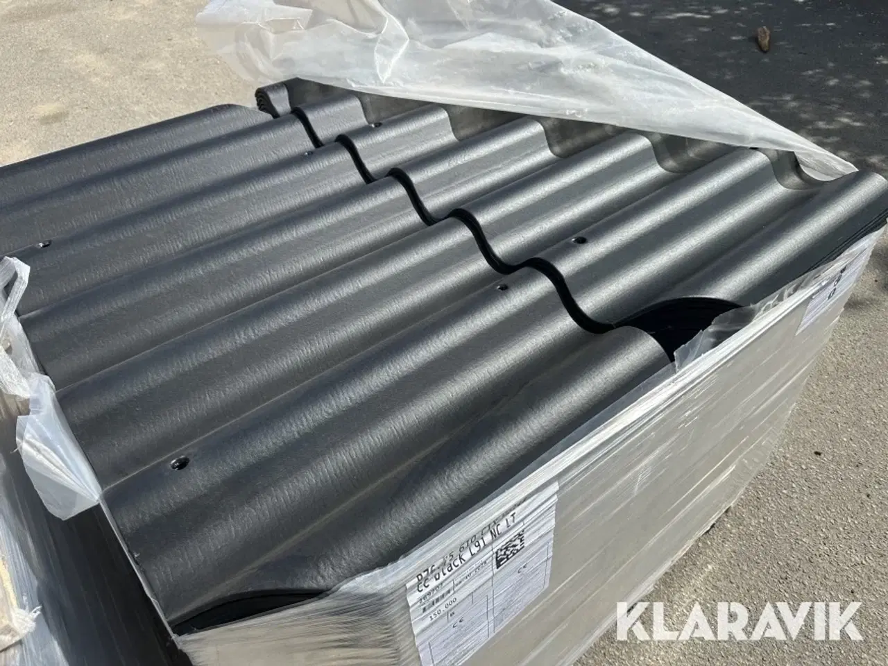 Billede 10 - Bølgeplader Euronit 702 HJ/HU sort – 450 styk