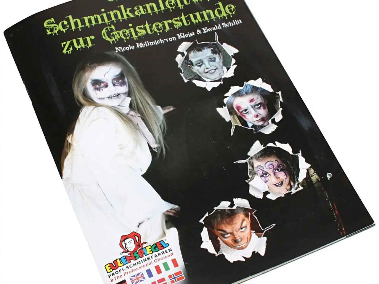 Billede 1 - Eulenspiegel Sminkehæfte, 16 uhyggelige masker, 1 stk.