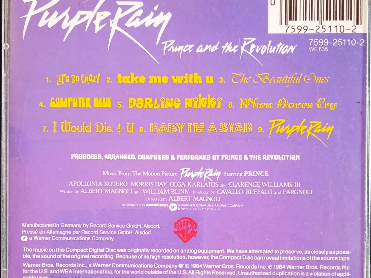 Billede 2 - Prince And The Revoution: Purple Rain