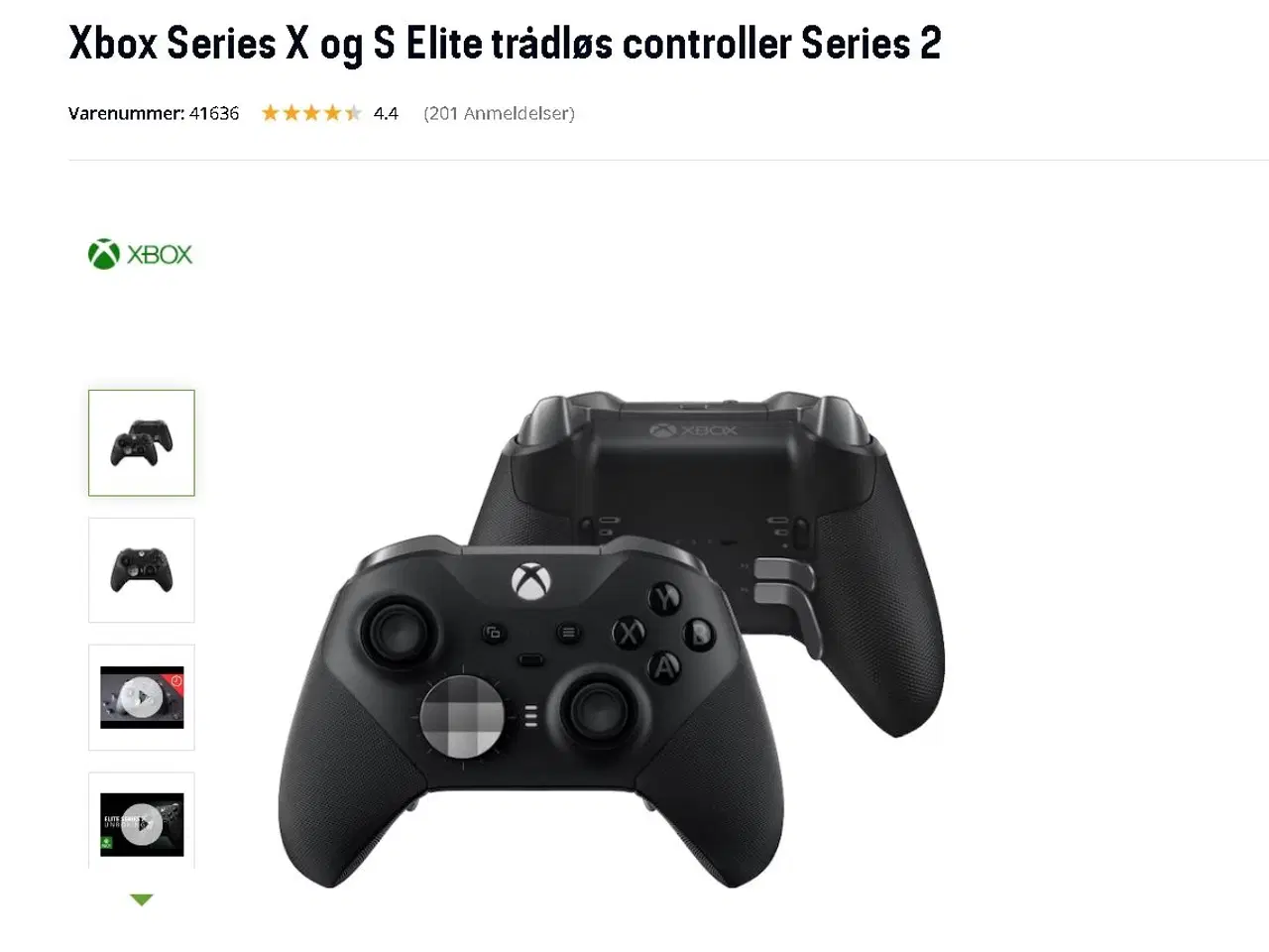 Billede 1 - Trådløs Xbox Elite series 2 controller