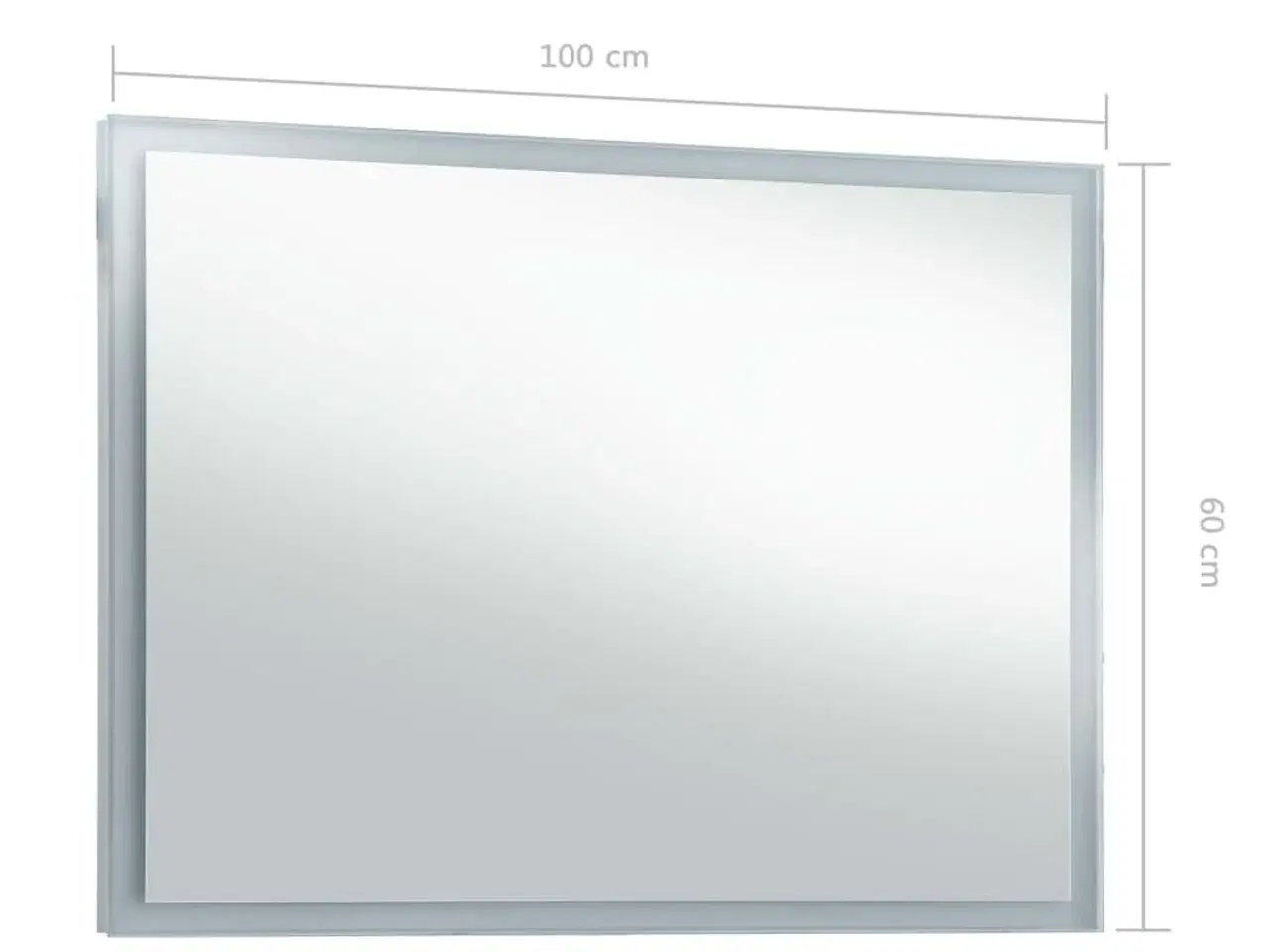 Billede 8 - LED-vægspejl til badeværelset 100x60 cm