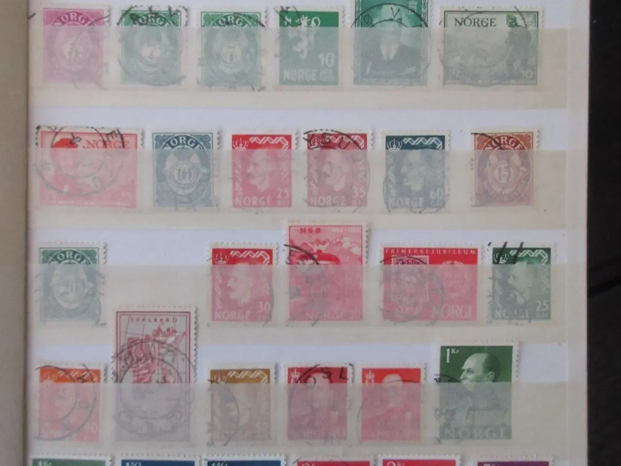 Billede 1 - Samling Norge 335 forskellige stemplet mærker