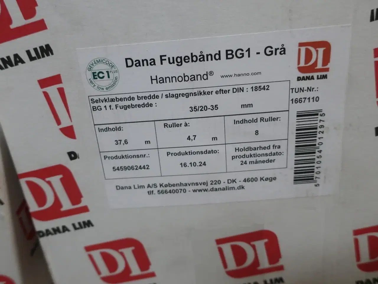 Billede 8 - Div. lim/fugeprodukter DANA LIM, fugebånd m.v.