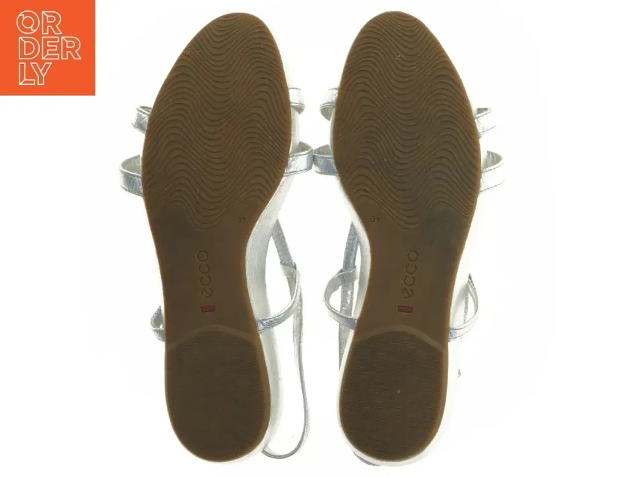 Billede 4 - Sølvfarvede damesandaler fra Ecco (str. 39)
