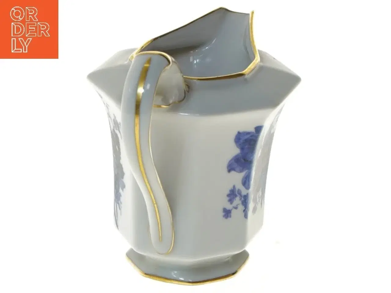 Billede 3 - Porcelænskande med blomstermotiv (str. 9 cm)