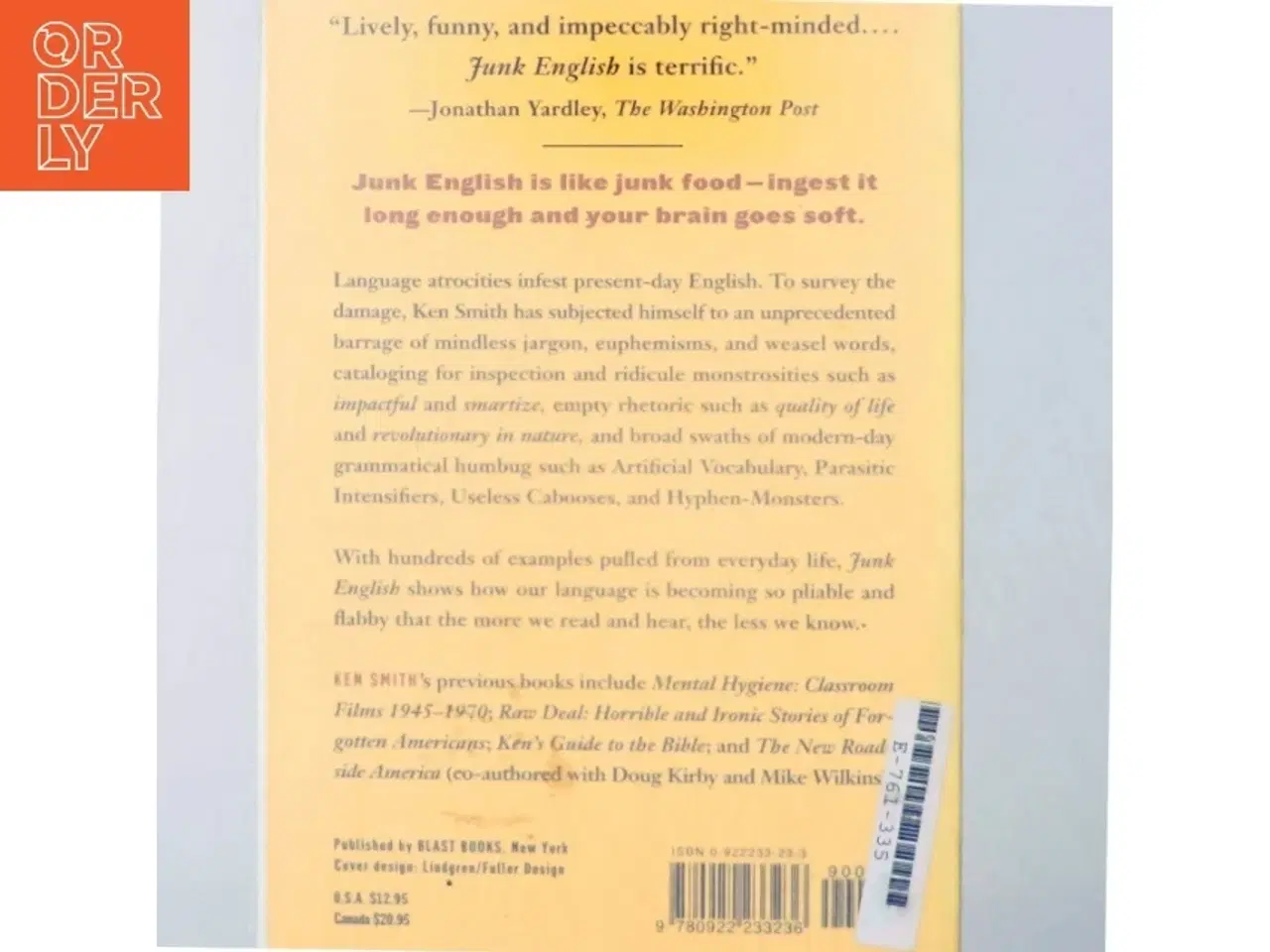 Billede 3 - Junk English af Ken Smith (Bog)