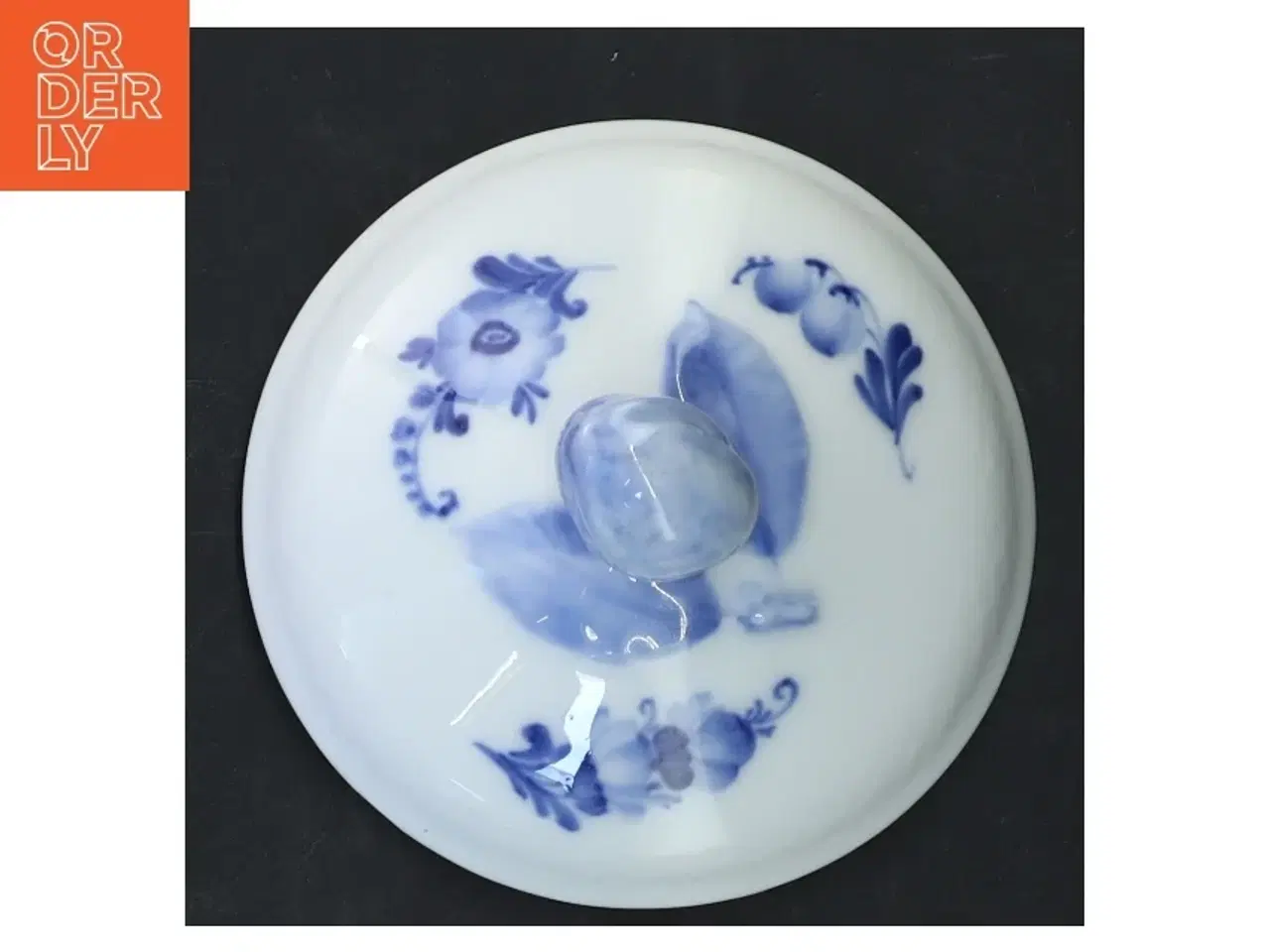 Billede 2 - Royal Copenhagen blå blomst låg (str. 12x6 cm)
