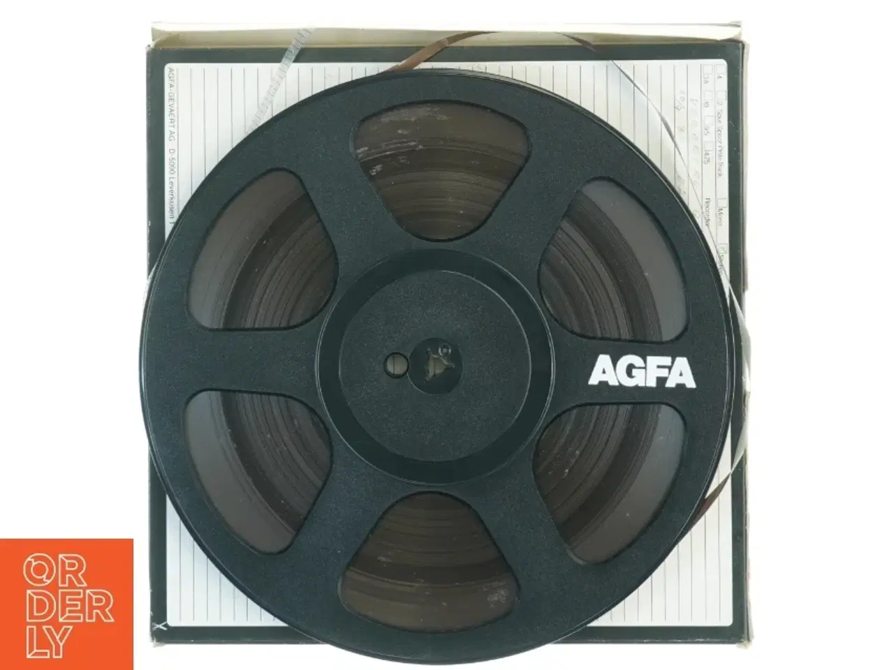 Billede 4 - AGFA 26,5cm kvarttommebånd på plastspole  (str. 27 x 27 x 1 cm)