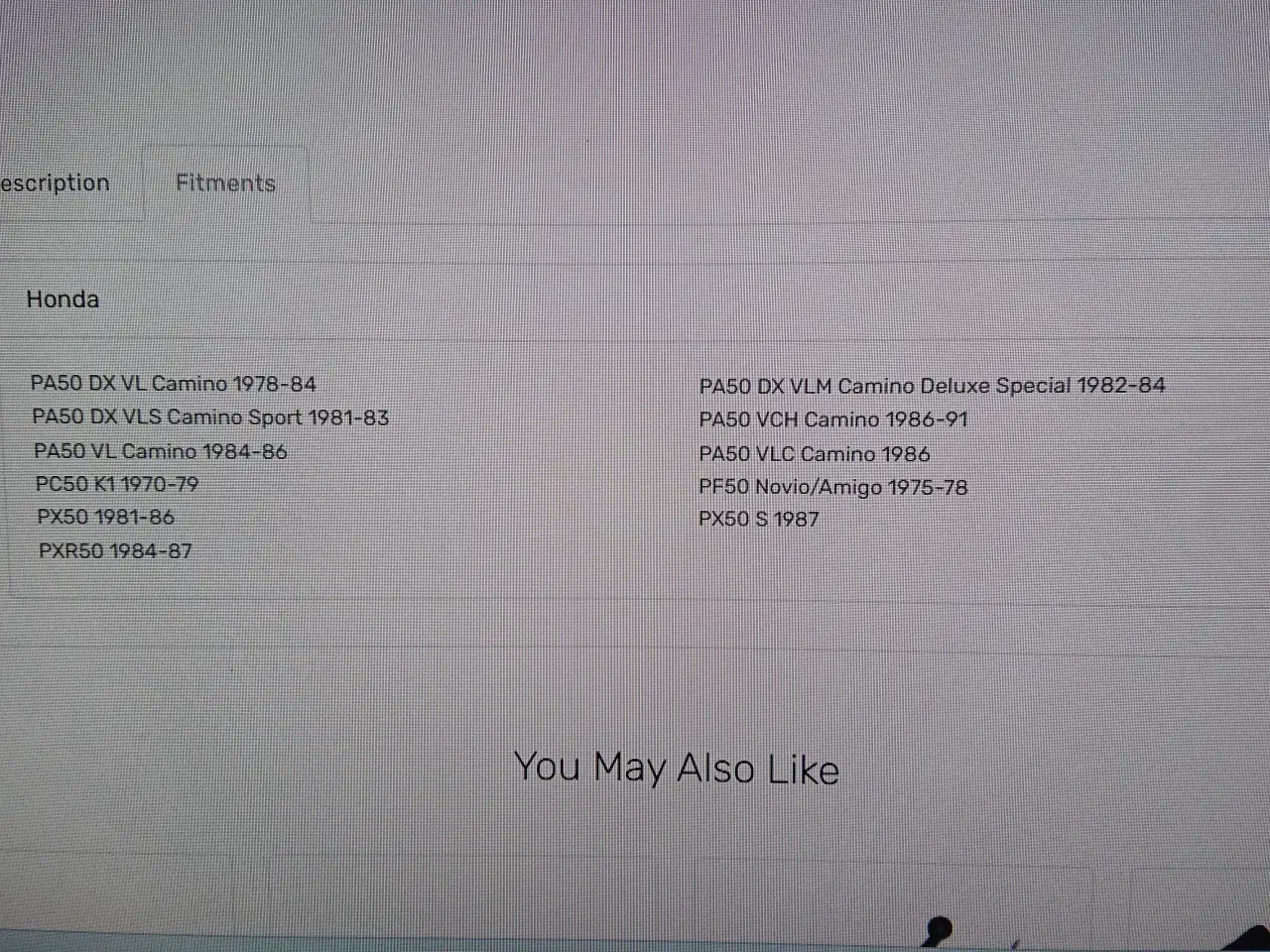 Billede 2 -  Ny org, Speedometer cabel Honda Camino  