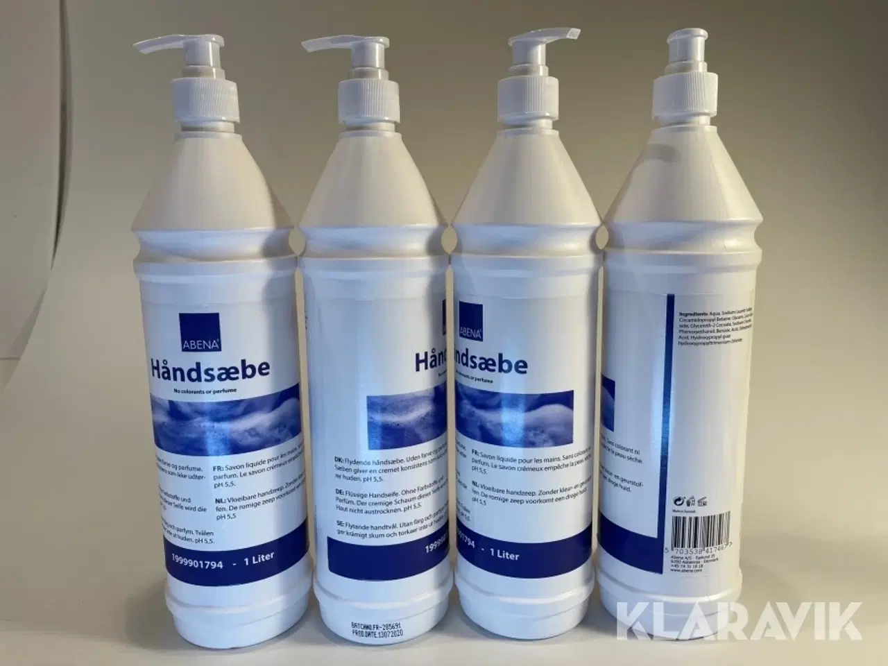 Billede 2 - Flydende håndsæbe Abena 1 liter med pumpe, 360 stk.