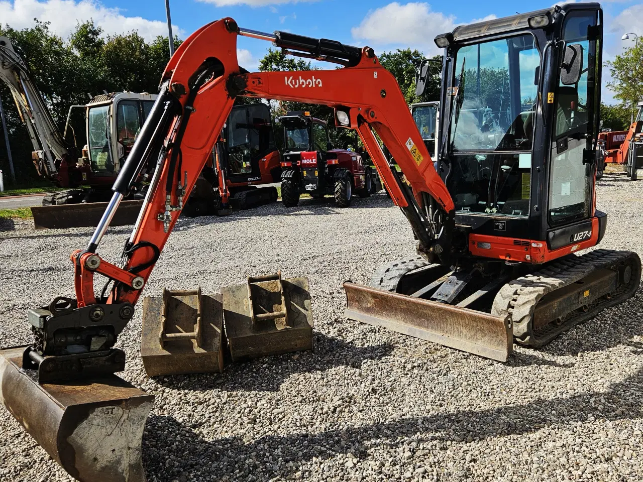 Billede 5 - Kubota U27-4 / powertilt / skovlsæt / 3800 timer