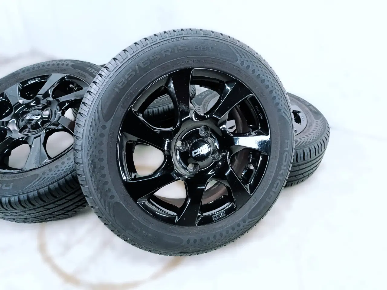 Billede 6 - 4x100 15" ET50 nav 67,5ø CMS sommersæt inkl.TPMS