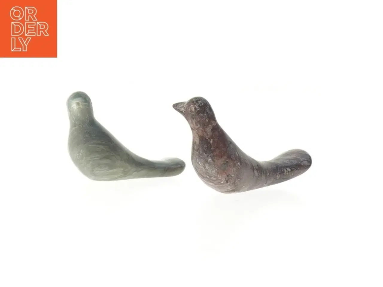 Billede 2 - Dekorative fuglefigurer i sten (str. 7,5 cm)