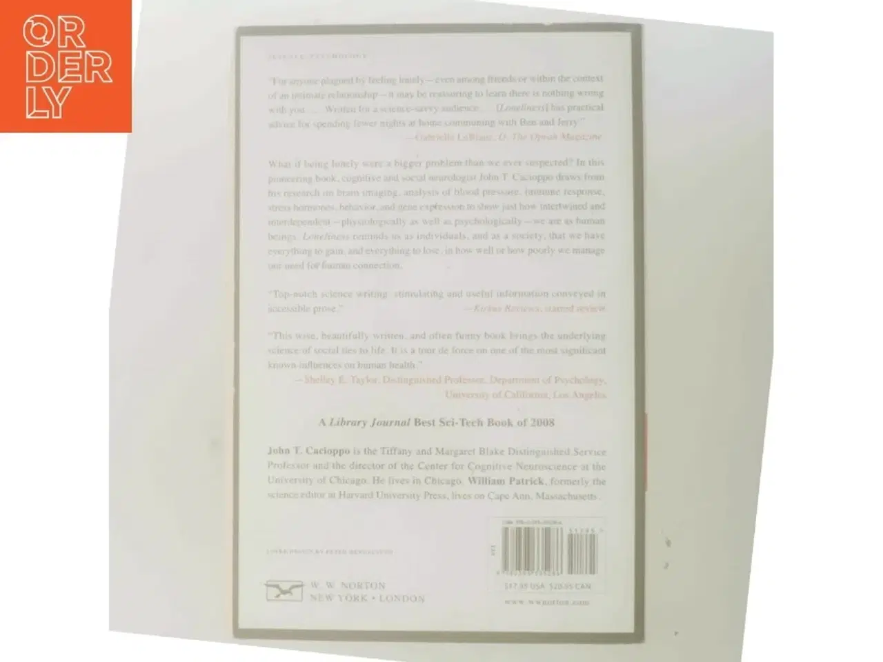 Billede 3 - Loneliness : human nature and the need for social connection af John T. Cacioppo (Bog)