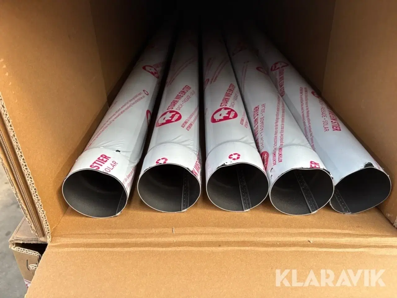 Billede 5 - Nedløbsrør Prefa sort alu, 80mm 3m 55 stk