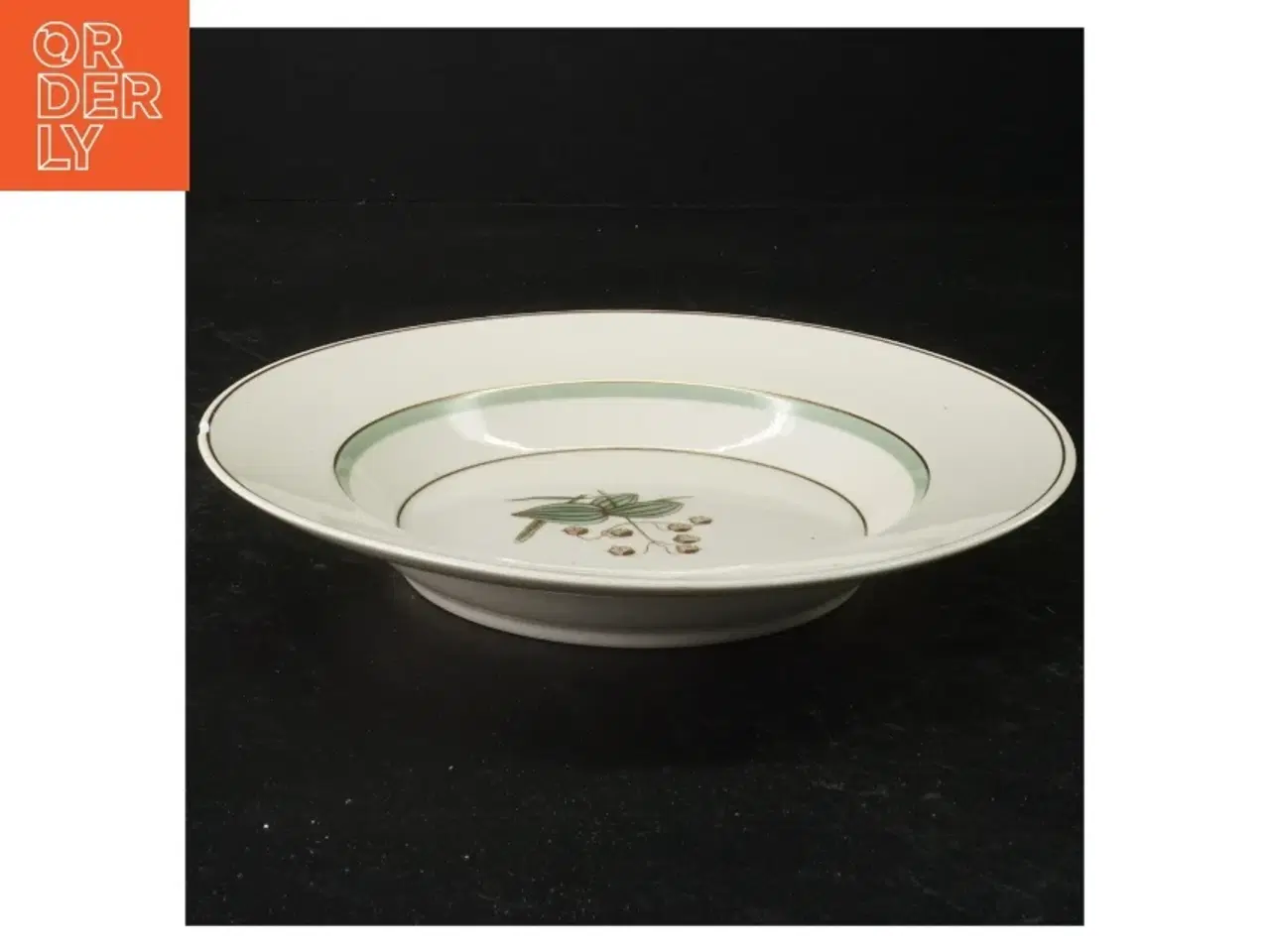 Billede 3 - Hjertegræs Porcelænstallerken med blomstermotiv fra Royal Copenhagen (str. 21,5 cm)