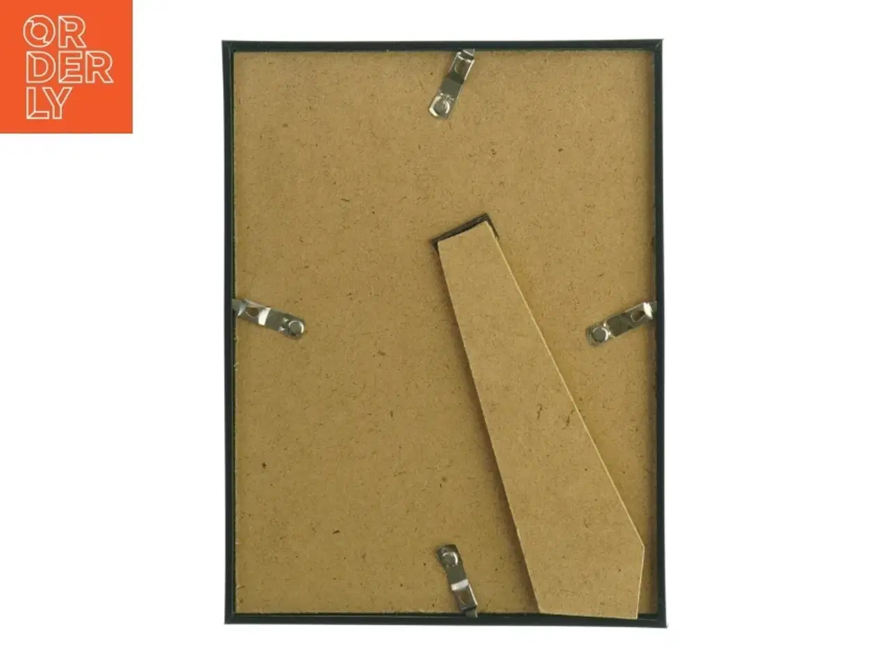 Billede 2 - Billedramme med glas og tekst (str. 23,5 x. 17,5 cm)