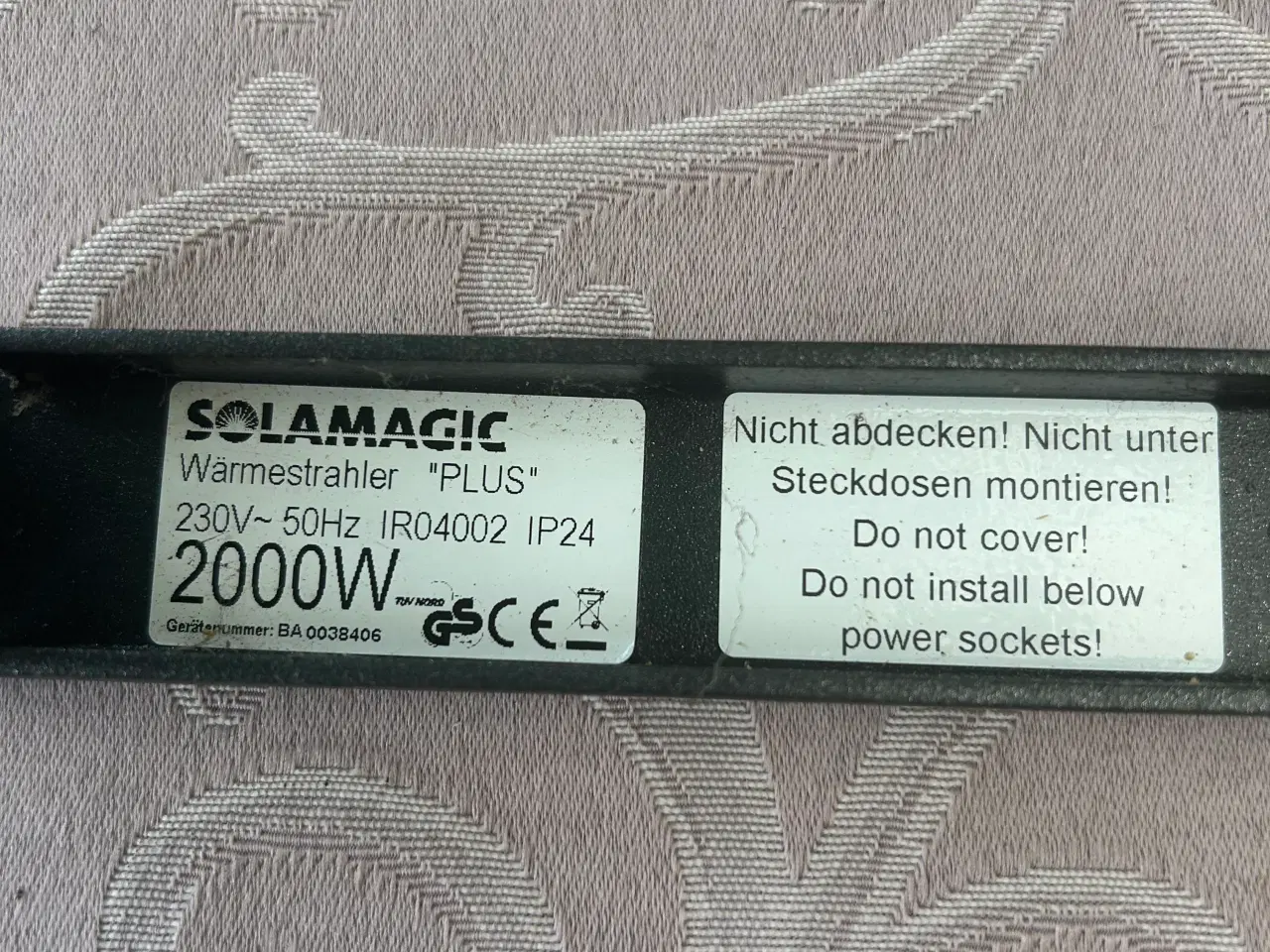 Billede 3 - Terrasse varmer 2000w