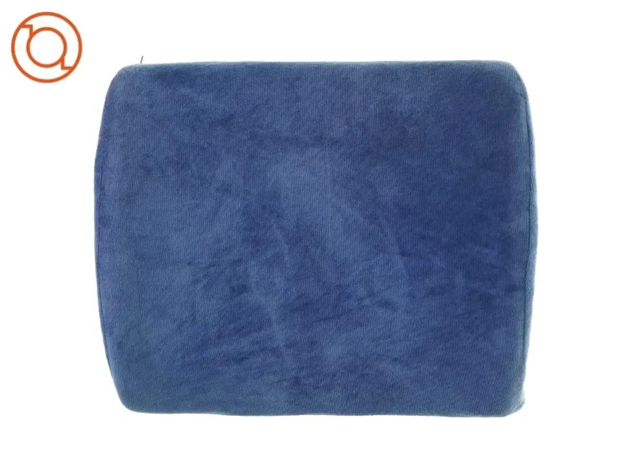 Billede 1 - Ergonomisk formet Lænde Pude med aftageligt vaskbart velour betræk og sele til fastholdelse (str. 36 x 32 x 11 cm)