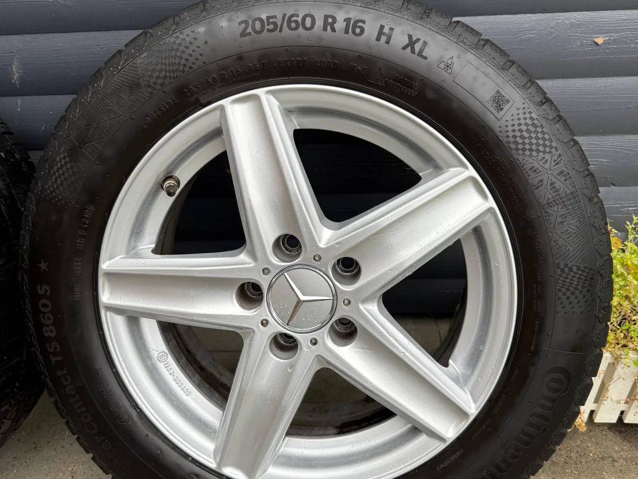 Billede 5 - 16” 5x112 alufælge til Mercedes m Conti vinterdæk