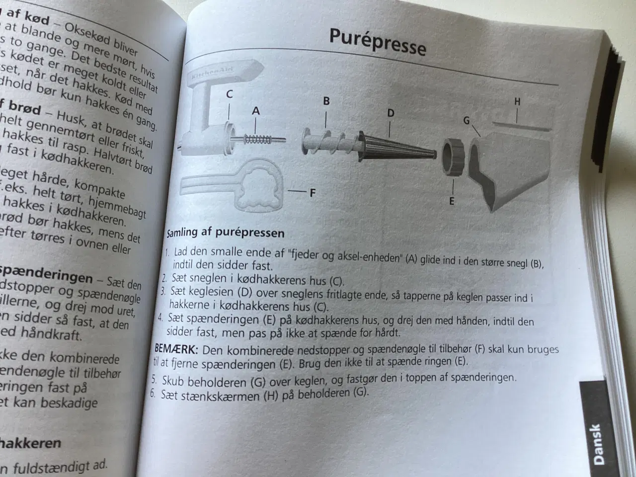 Billede 3 - Nyt og ubrugt KitchenAid Purépressertilbehør 