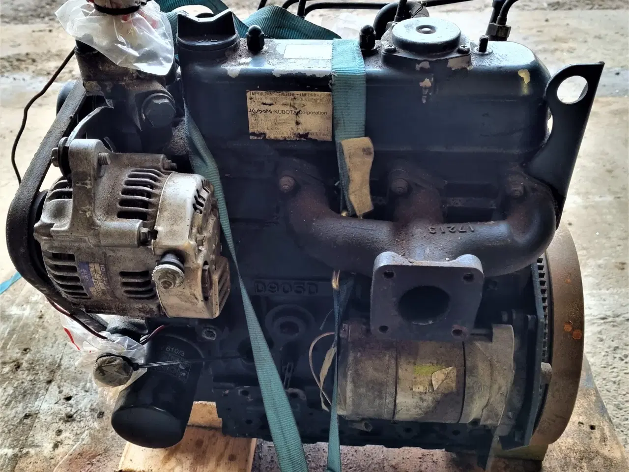 Billede 3 - Kubota D905 motor / 1500 driftstimer / 3 cylindre