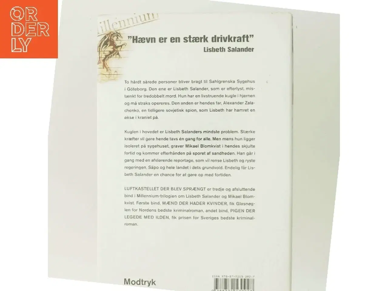 Billede 3 - Luftkastelletderblevsprngt Stir up a Hornets' Nest of Girl. Shi Dige Larsen. the Danish Original. Hardcover](chinese Edition) af Stieg Larsson (Bo