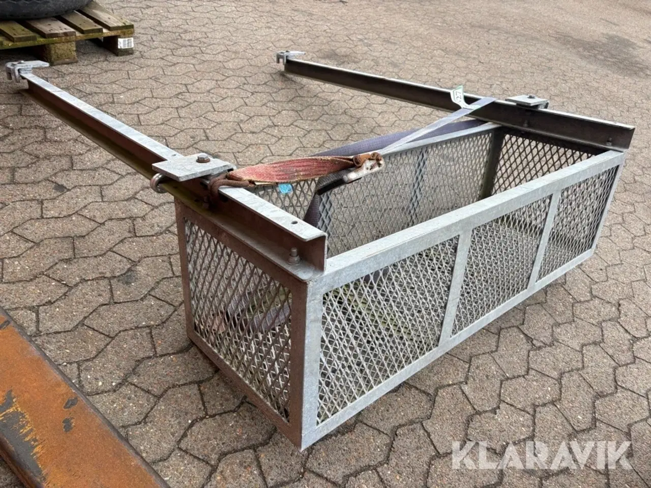 Billede 3 - Opbevaringskurv til under trailer - galvaniseret