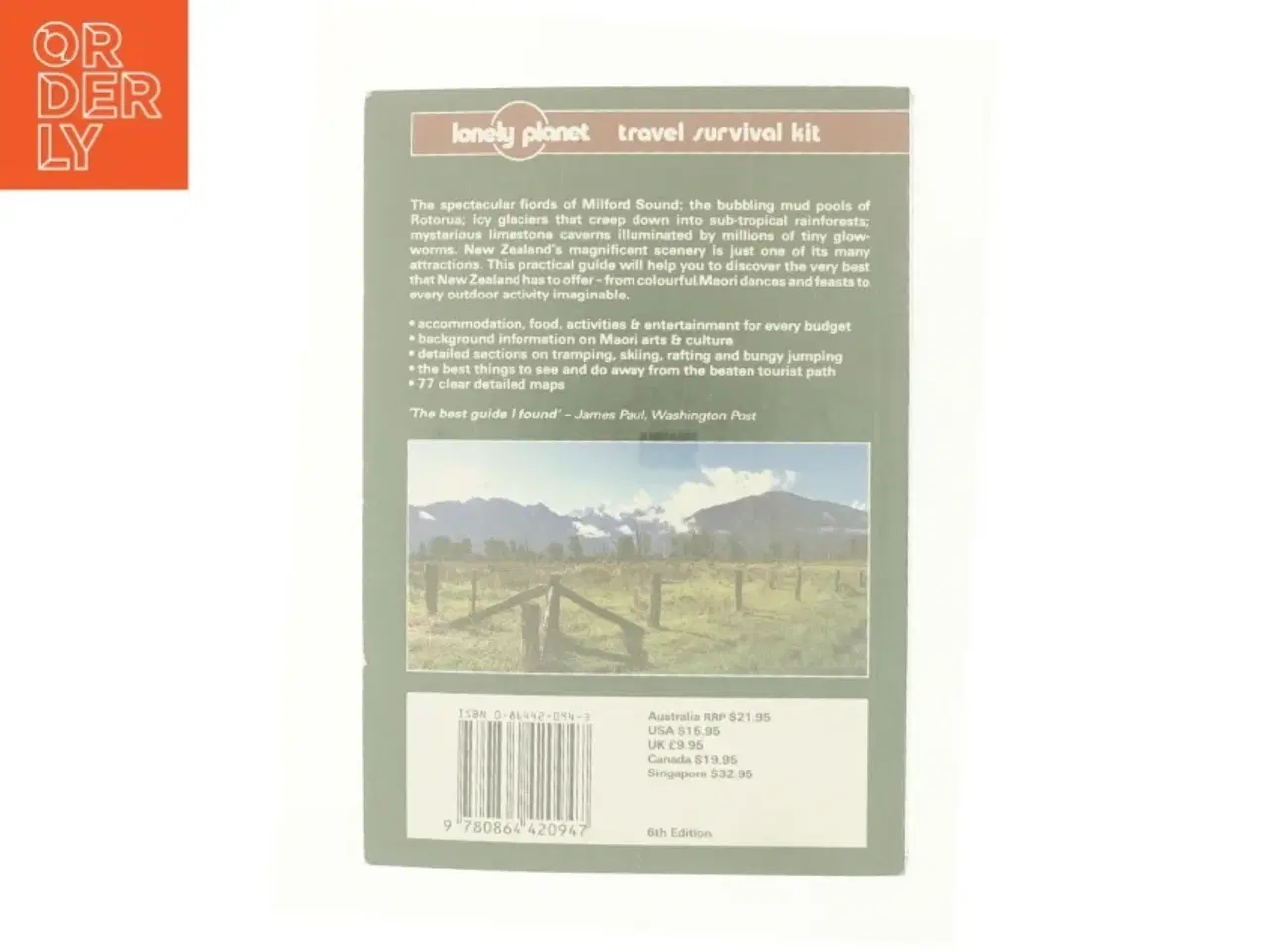 Billede 2 - Lonely Planet New Zealand: a Travel Survival Kit af Wheeler, Tony / Keller, Nancy (Bog)