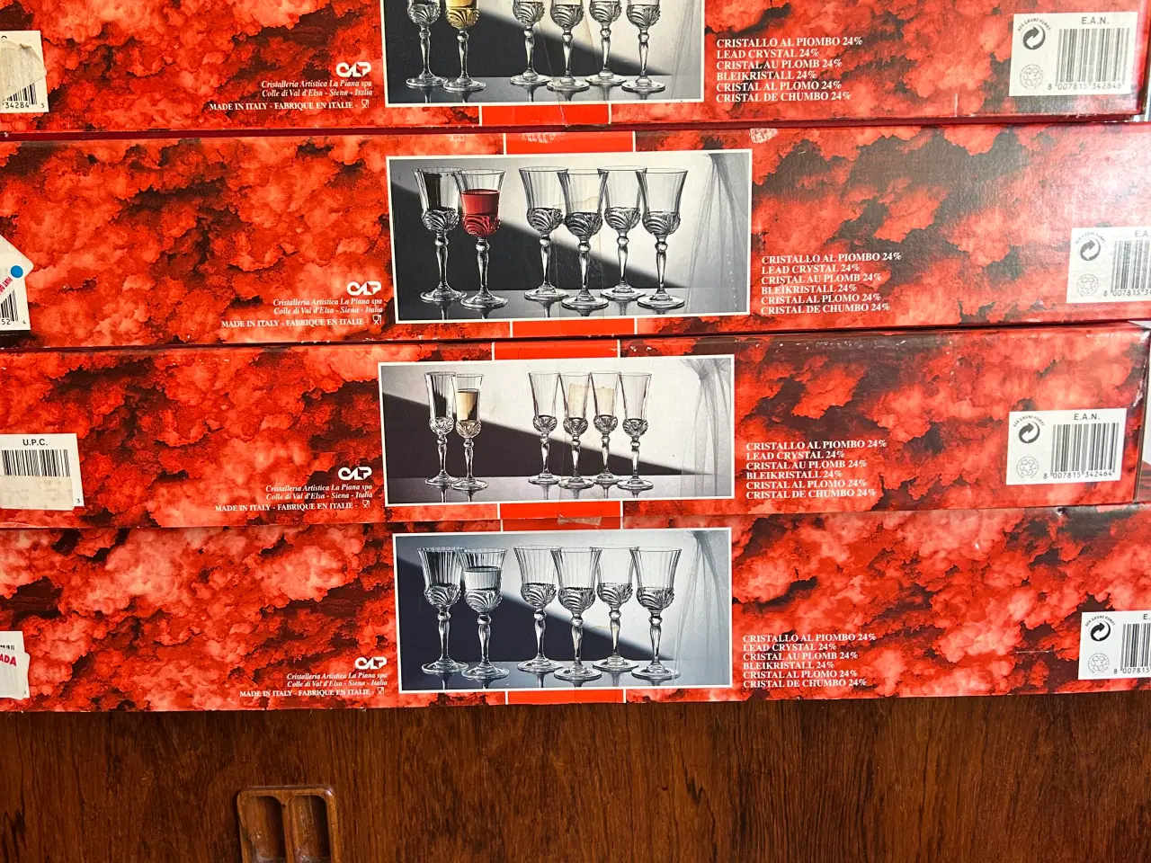 Billede 1 - 60 krystalglas i original kasser. Mærke Aurea