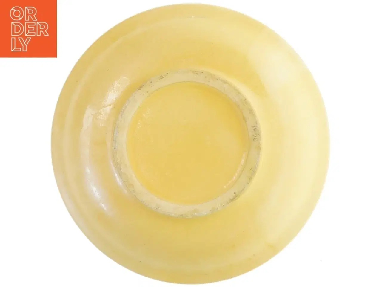 Billede 3 - Dekoreret keramikfad fra Knabstrup i mønstret Bellman (str. 33 cm i diameter)