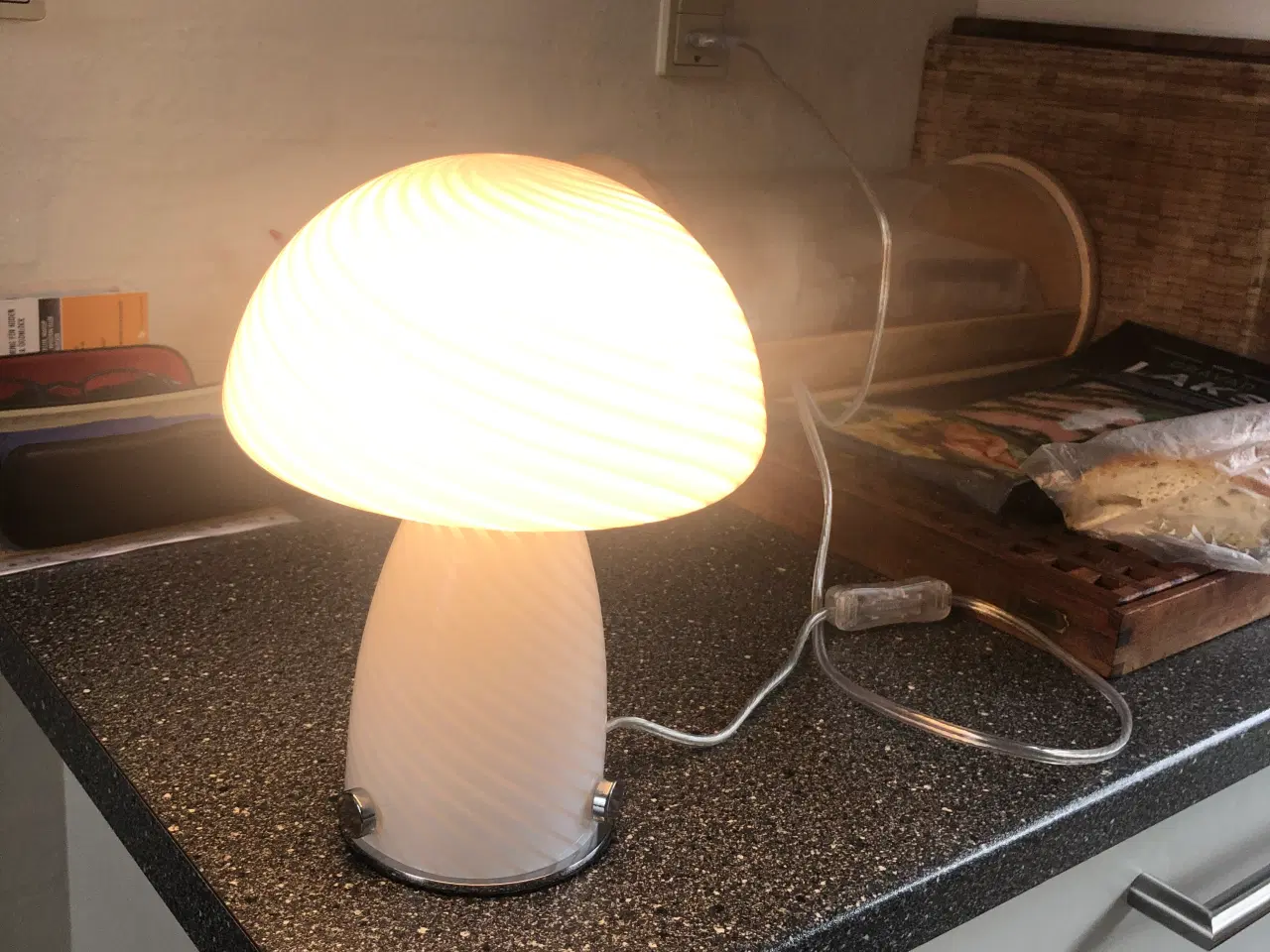 Billede 6 - "Restsalg" Mushroom bordlampe - hvid