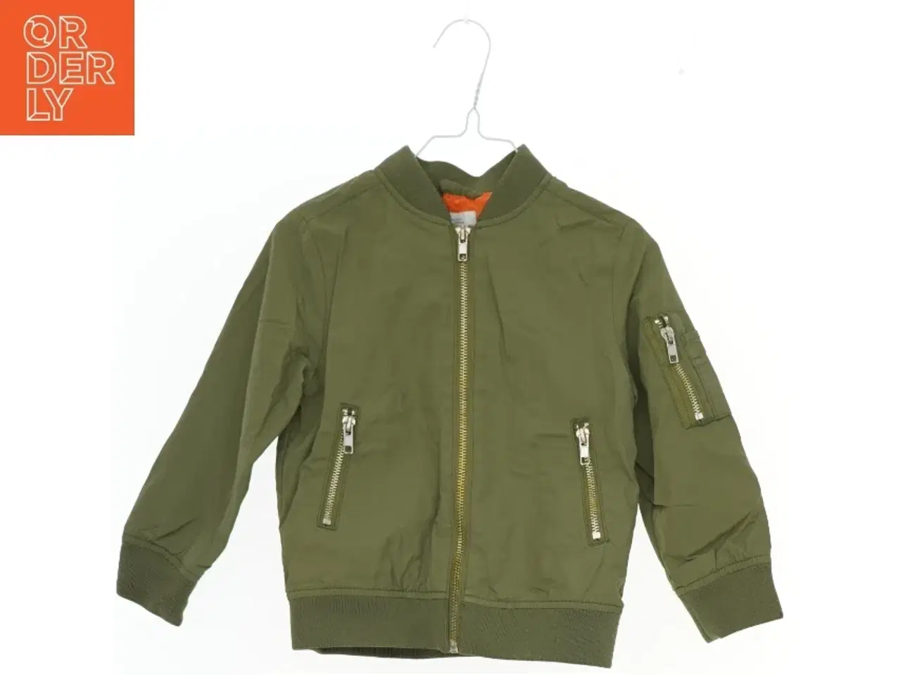 Billede 1 - Grøn bomberjakke til børn fra H&M (str. 104)