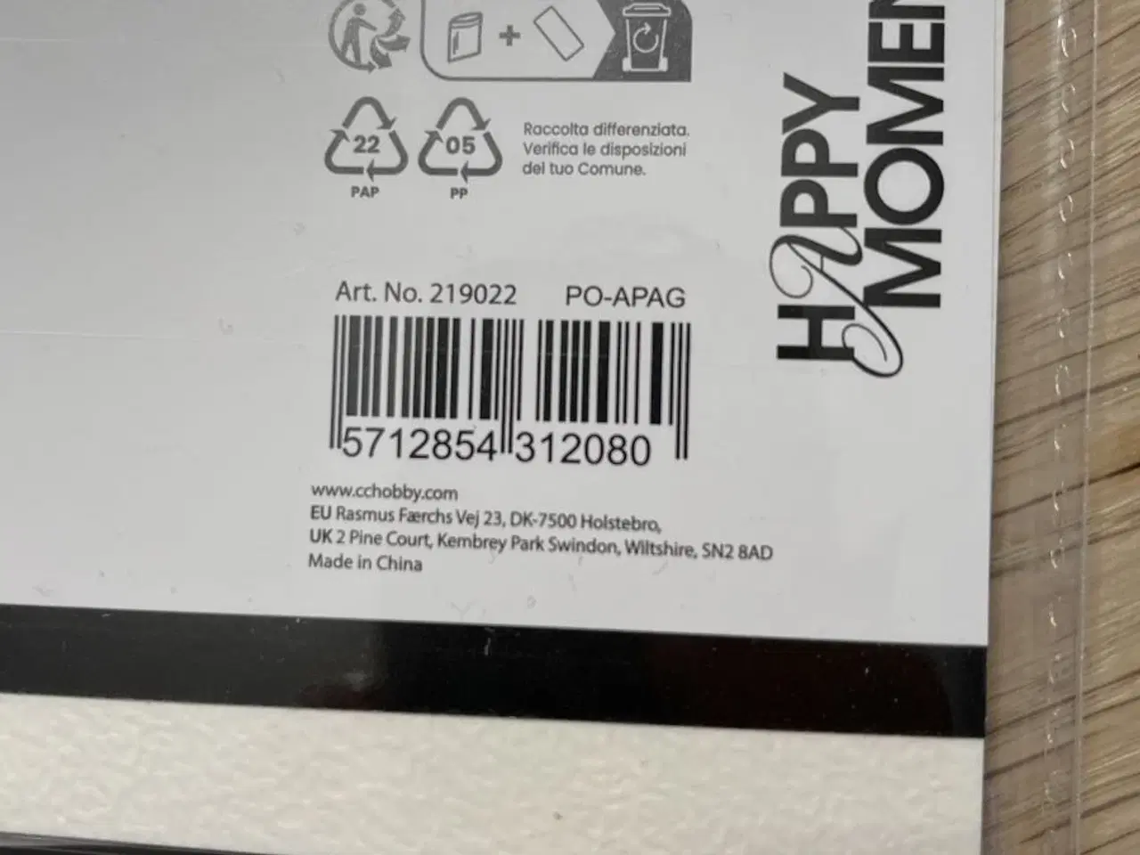 Billede 3 - 4 pakker karton fra Happy Moments