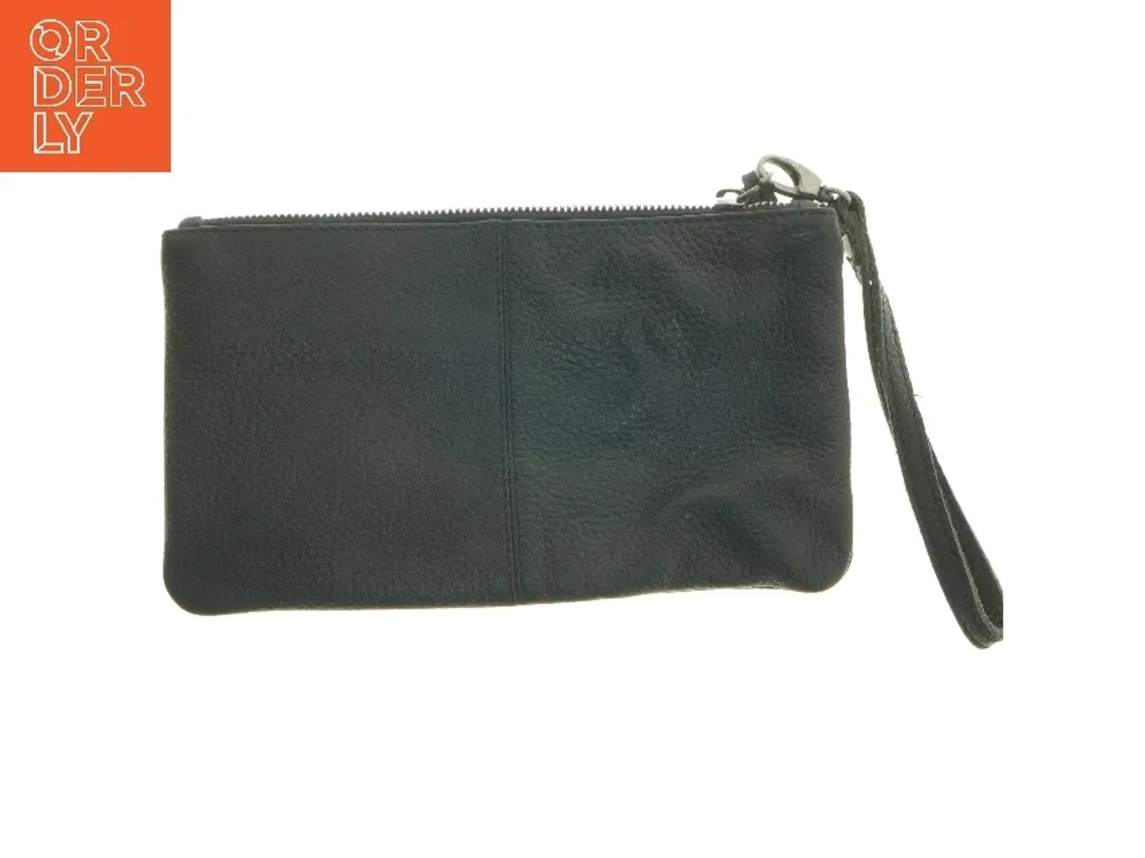 Billede 2 - Sort læder clutch fra Adax (str. 25x14 cm)