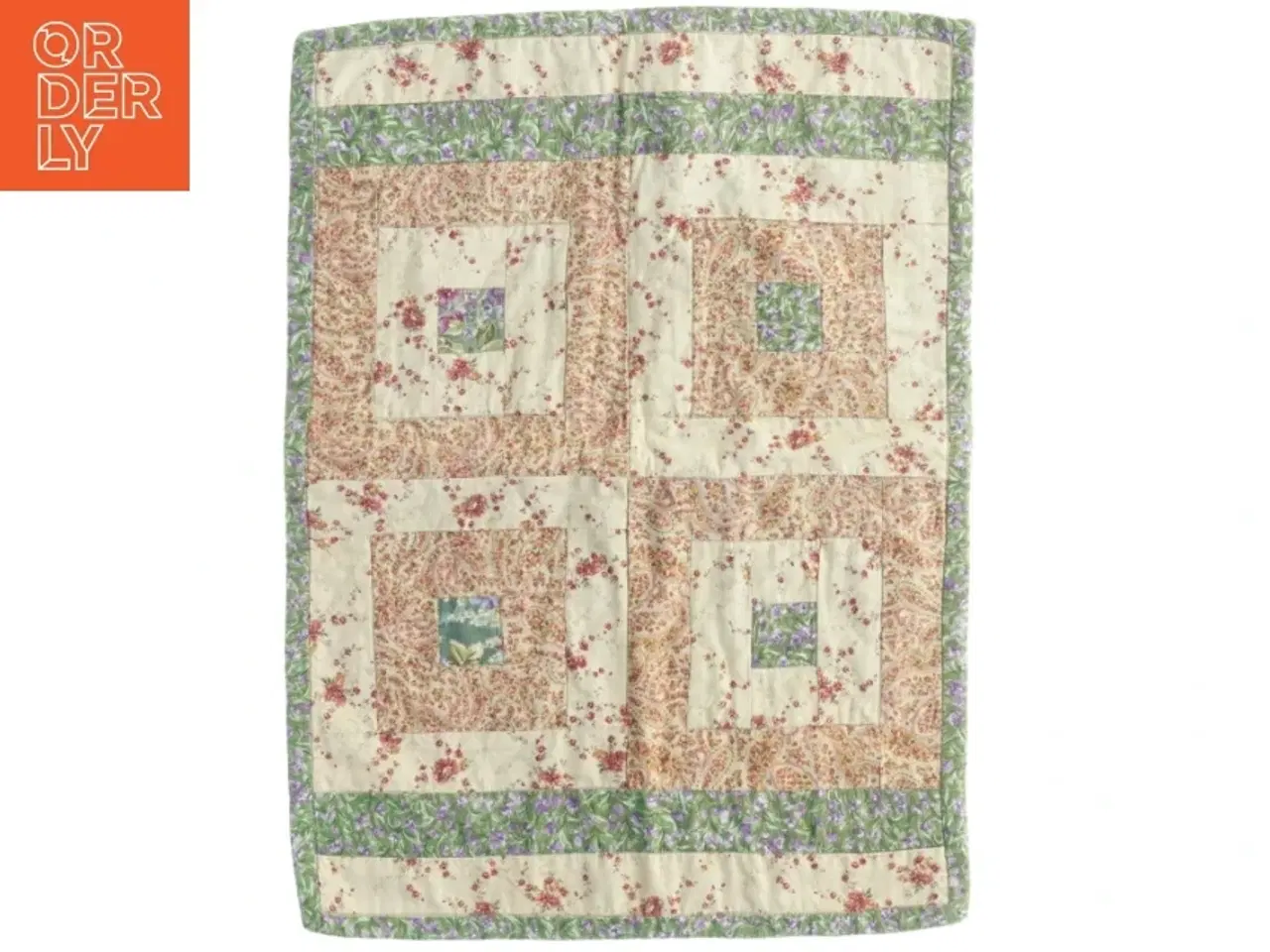Billede 1 - Håndlavet quiltet dækserviet (str. 46 x 34 cm)