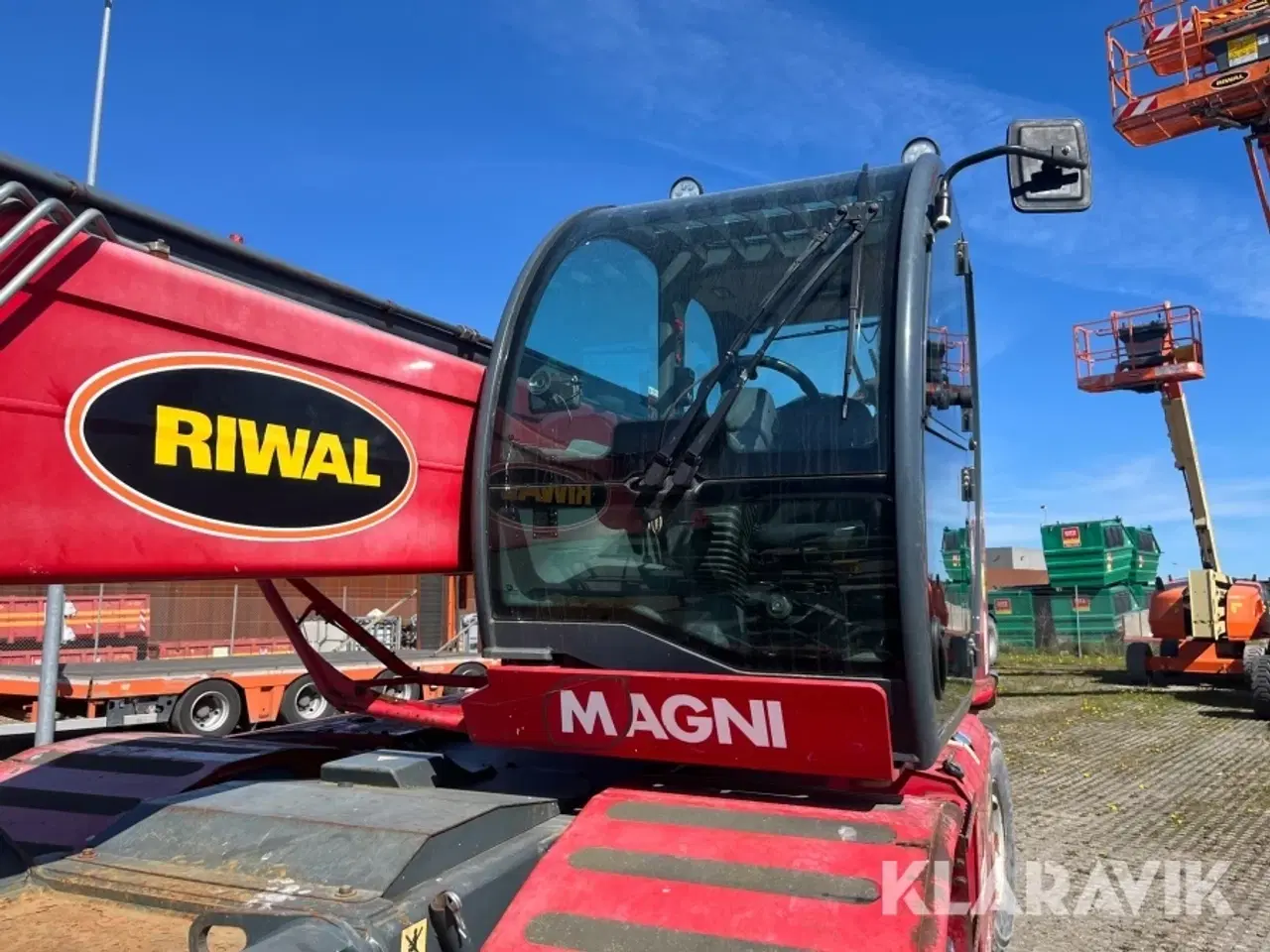 Billede 12 - Rotations Teleskoplæsser Magni RTH5.26 S med kranspil mandskabskurv gafler kranarm