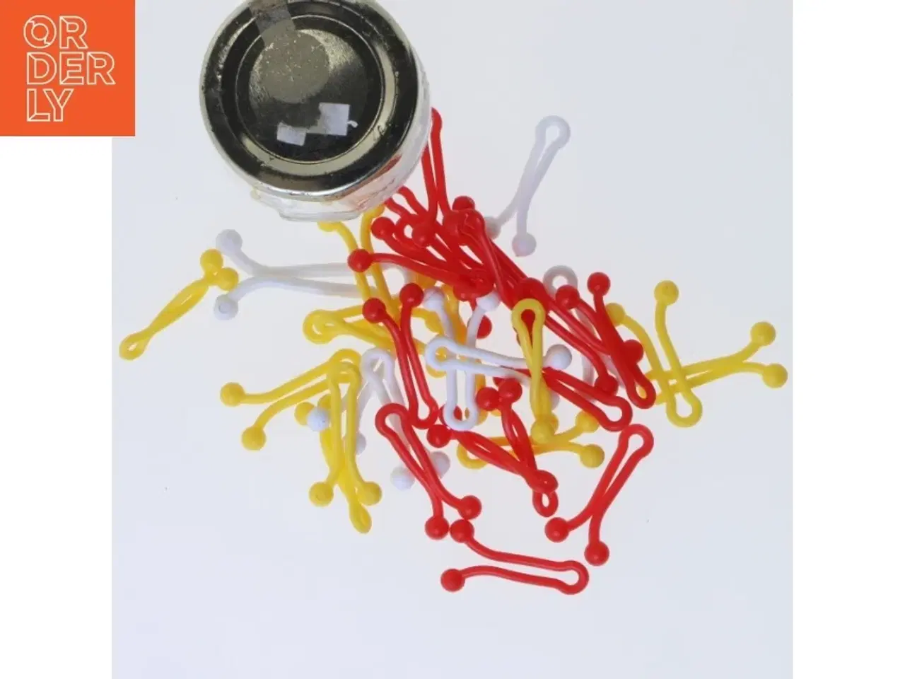 Billede 1 - Glasbeholder med plastikclips (str. Ø 5,5x6 cm)