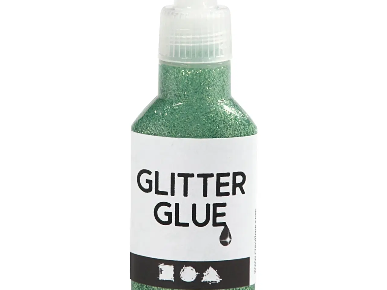 Billede 1 - Grøn Glitterlim 25 ml med præcis påføring
